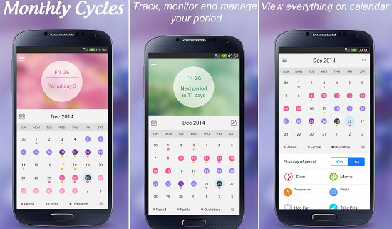 Monthly Cycles Period Tracker -اليوم السابع -10 -2015