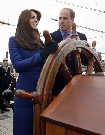 دوق ودوقة بريطانيا يقودان سفينة الأبحاث الملكية -اليوم السابع -10 -2015