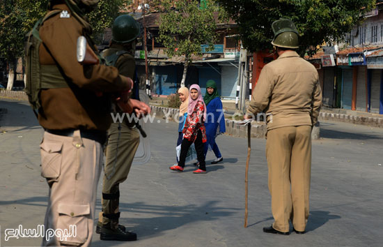 انتشار القوات الهندية فى كشمير -اليوم السابع -10 -2015