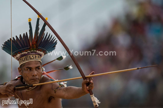 رمى السهام فى منافسات دورة الألعاب العالمية للشعوب الأصلية -اليوم السابع -10 -2015