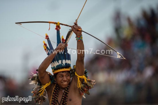 رمى السهام فى منافسات دورة الألعاب العالمية للشعوب الأصلية -اليوم السابع -10 -2015