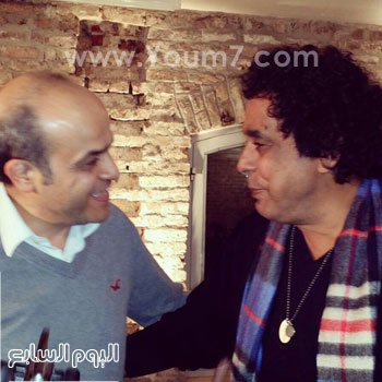محمد منير والمؤلف الموسيقى باسم درويش -اليوم السابع -10 -2015