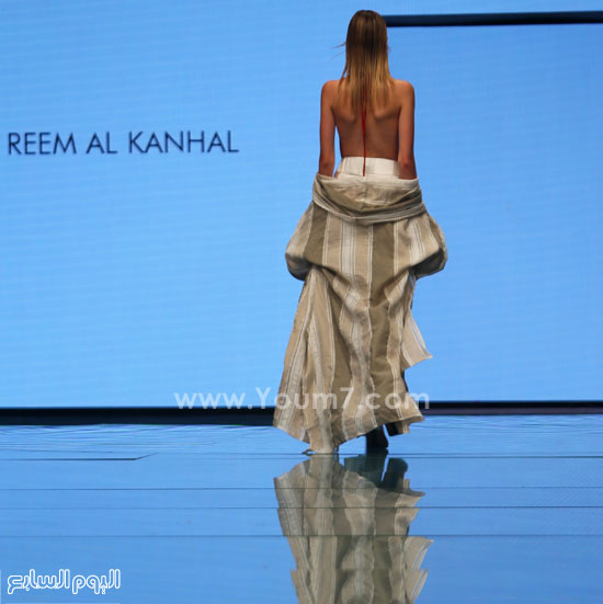 تصميم رائع ورقيق من داخل عرض أزياء ريم الكنهل اليوم  -اليوم السابع -10 -2015