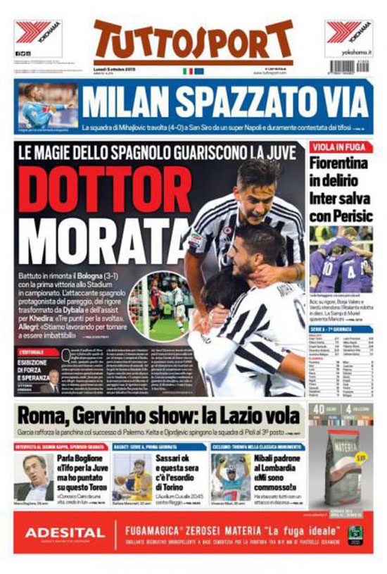 صحيفة توتو سبورت الإيطالية -اليوم السابع -10 -2015
