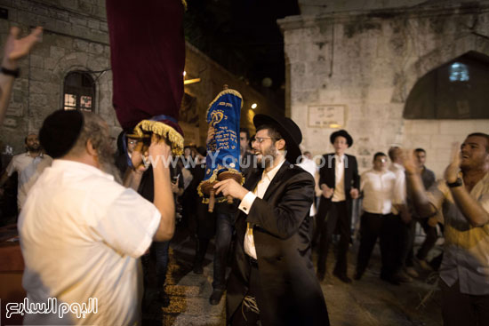   انتشار الاحتفالات فى أنحاء البلدة القديمة فى القدس  -اليوم السابع -10 -2015