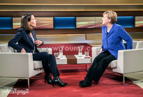 	ميركل فى مقابلة مع محطة التلفزيون الألمانية الرسمية 