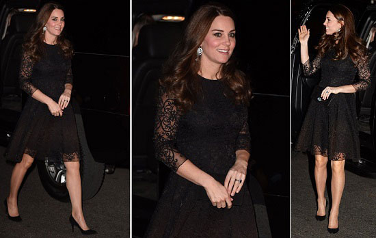 فستانها خلال زيارتها لنيويورك مع الأمير ويليام فى ديسمبر 2014 -اليوم السابع -11 -2015