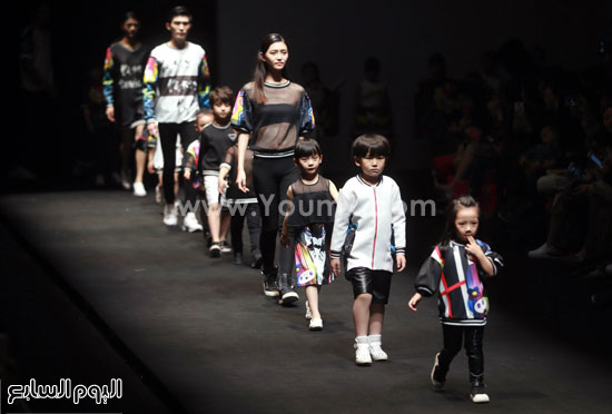 عرض أزياء للأطفال فى أسبوع الموضة الصينى -اليوم السابع -11 -2015