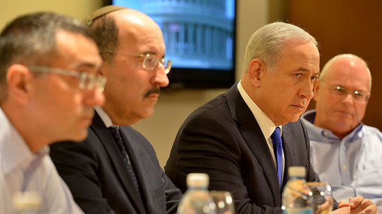 نتانياهو خلال اجتماعه بمقر وزارة الخارجية الإسرائيلية -اليوم السابع -11 -2015