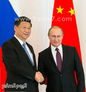 بوتين والرئيس الصين شى جين بينج -اليوم السابع -11 -2015
