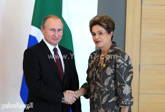 بوتين ورئيسة البرازيل ديلما روسيف -اليوم السابع -11 -2015
