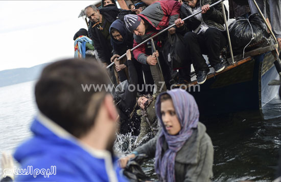 يعانى اللاجئون من سوء الأحوال الجوية -اليوم السابع -11 -2015