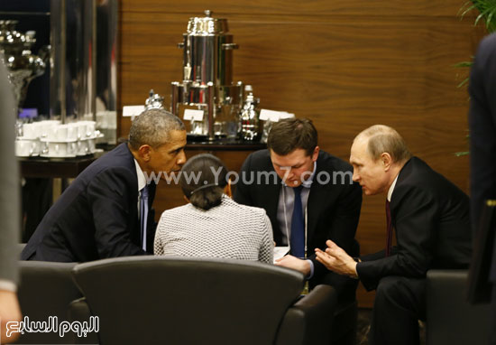  بوتين ومباحثات مع الرئيس الامريكى باراك اوباما  -اليوم السابع -11 -2015