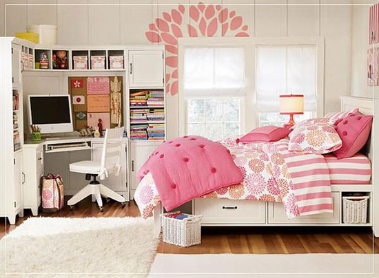 غرفة نوم أنيقة بألوان مبهجة زادتها المفروشات جمالاً -اليوم السابع -11 -2015