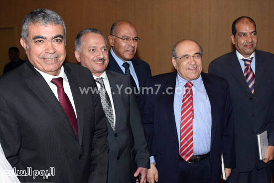 د.مصطفى الفقي واللواء طارق المهدي خلال الحفل -اليوم السابع -11 -2015