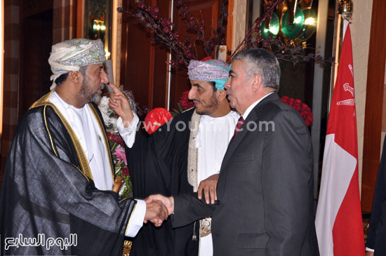 سفير سلطنة عمان خلال استقبال اللواء طارق المهدى -اليوم السابع -11 -2015