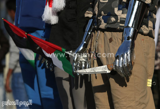 مانيكان غزة بالسكين والعلم  -اليوم السابع -11 -2015