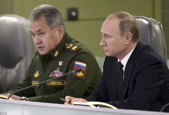 بوتين برأس اجتماعا على حاملة القوات الروسية فى سوريا -اليوم السابع -11 -2015