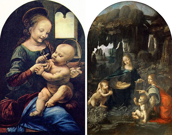 لوحتان لليوناردو دافنشى يقال إنهما للسيدة مريم العذراء بين عامى 1478 و1486  -اليوم السابع -11 -2015
