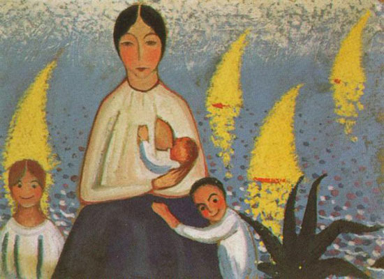 الرضاعة والاحتواء والأمان أبرز ملامح الأم فى لوحة سلفادور دالي -اليوم السابع -11 -2015