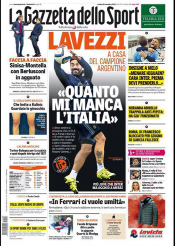 صحيفة لا جازيتا ديللو سبورت الإيطالية -اليوم السابع -11 -2015