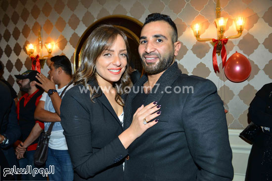أحمد سعد وخطيبته ريم البارودي -اليوم السابع -11 -2015