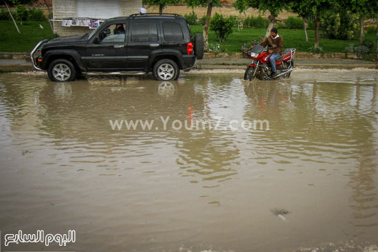 آثار الأمطار فى الشوارع -اليوم السابع -11 -2015