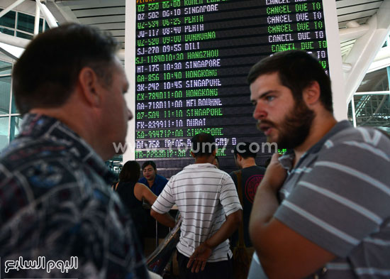  لليوم الثاني علي التوالي يتم اغلاق المطار الدولي بجزيرة بالي الاندونيسية  -اليوم السابع -11 -2015