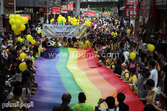  موكب المثليين بهونج كونج -اليوم السابع -11 -2015
