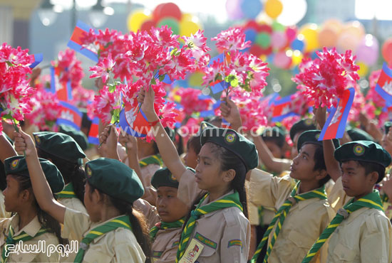 كشافة كمبوديا يحتفلون بيوم الاستقلال -اليوم السابع -11 -2015