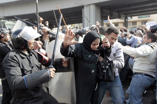 لقطة من الميدان أثناء الاشتباكات  -اليوم السابع -1 -2016