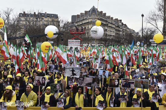 مظاهرات ضد روحانى فى فرنسا (10)