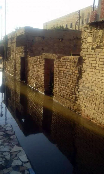  مياه الصرف الصحى تغرق منازل قرية فنارة بالإسماعيلية  (4)