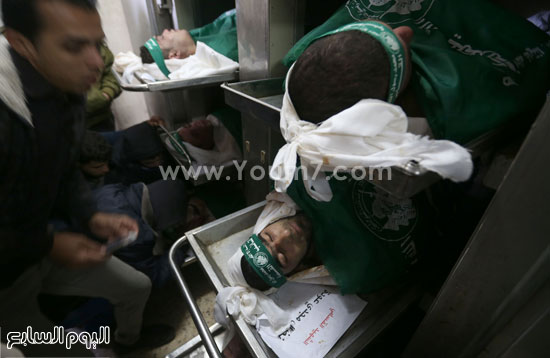 جثامين 7 قتلى من حماس فى غزة (13)