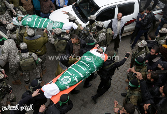 جثامين 7 قتلى من حماس فى غزة (18)