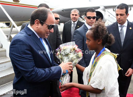 استقبال الرئيس السيسي في إثيوبيا (4)
