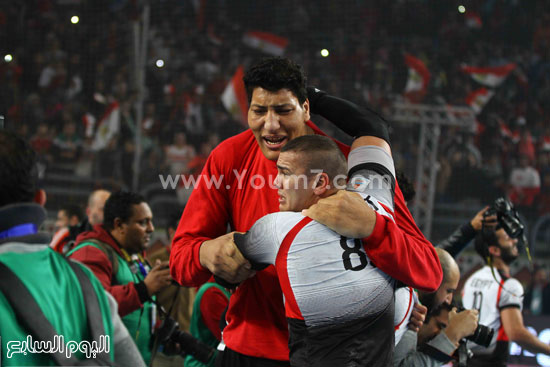 فرحة لاعبى مصر بالفوز ببطولة أفريقيا (10)