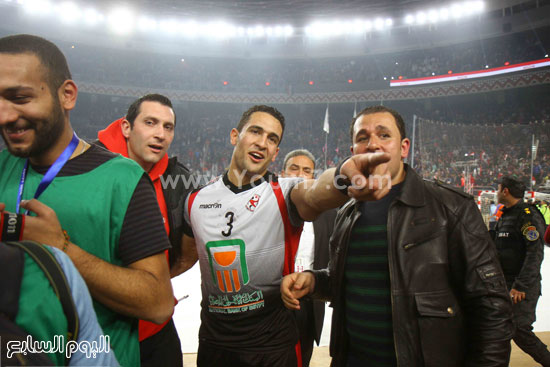 فرحة لاعبى مصر بالفوز ببطولة أفريقيا (16)