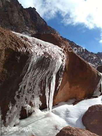 الثلوج تكسو جبال سيناء (4)