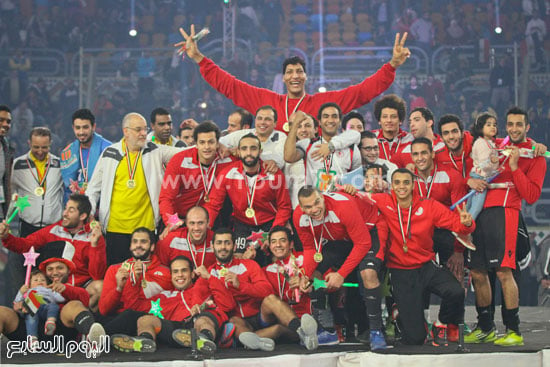مصر وتونس كرة يد - كاس افريقا - احتفالات (5)