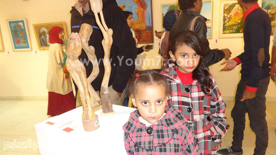 أطفال يشاركون بالصالون الثقافى الفنى -اليوم السابع -12 -2015