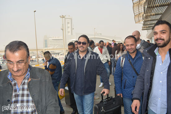 وصول السوبر ستار رامى عياش مطار القاهرة  -اليوم السابع -12 -2015