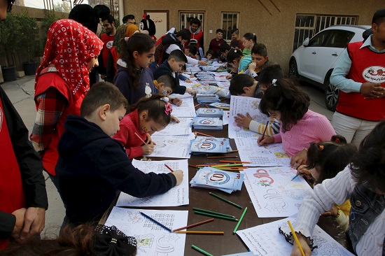 الأطفال بعد هروبهم من داعش  -اليوم السابع -12 -2015