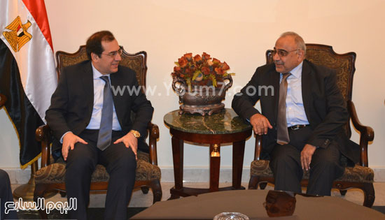 وزير البترول خلال مباحثاته مع  وزير النفط العراقى -اليوم السابع -12 -2015