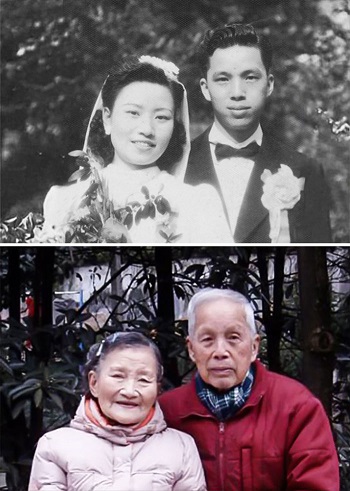بعد 70 عاما قررا إعادة صور زفافهما بمساعدة من 4 أطفال -اليوم السابع -12 -2015
