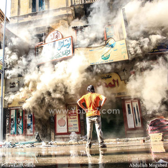  حريق الفجالة - تصوير: عبدالله مجاهد -اليوم السابع -12 -2015