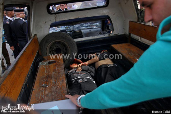  مقتل ٤ أفراد من الشرطة بعد استهدافهم بالجيزة - تصوير: حسين طلال -اليوم السابع -12 -2015