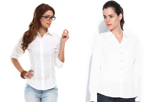 القميص الأبيض يصلح لإطلالة رسمية أو شبه رسمية -اليوم السابع -12 -2015