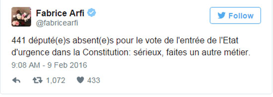 الفرنسيون يسخرون من غياب النواب عن التصويت للطوارئ على وسائل التواصل  (4)