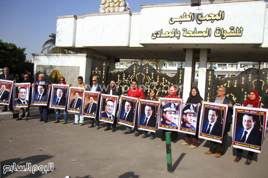 انصار مبارك مستشفى المعادى ذكرى التنحى الرئيس مبارك حسنى مبارح (1)